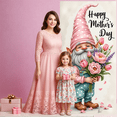 thumbnail image 6 of Watercolor Floral Happy Mother's Day Banner Pink Purple Tulip Themed Mother's Day Backdrop Elegant Mom Celebration Display for Mother's Day Celebration Family Gathering Mom's Brunch, 6 of 8