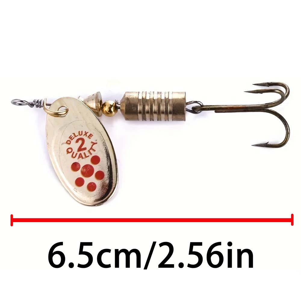 10PCS Spinner Spoon Metal Bait Fishing Lures With Box Sequins Crankbait Spoon Baits Bass Trout Perch Pike Rotating