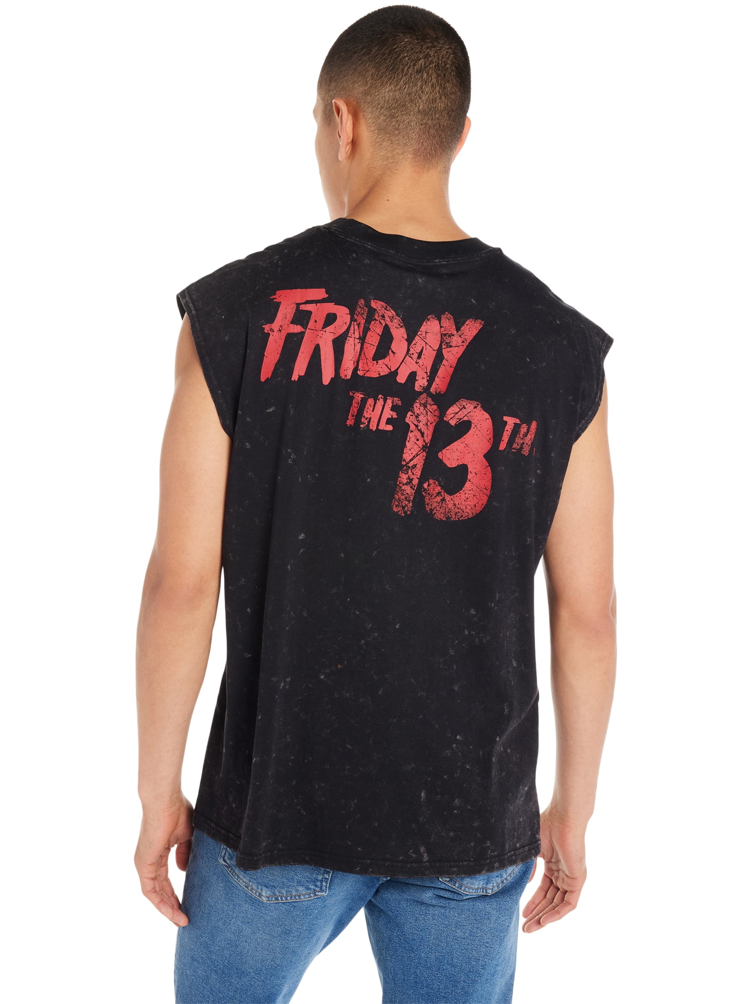 Friday The 13TH Jason Back Alt Apparel, Men's Graphic Crew Neck T-Shirt, Sizes S-3XL (Men's Big & Tall)