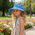 thumbnail image 6 of Xfvqtps Kids Summer Sun Hat Boys Girls Bucket Hat Adjustable Strap Wide Brim Beach Breathable Sun Protection Hat, 6 of 9