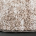 thumbnail image 3 of SAFAVIEH Penelope Yazmin Abstract Shag Area Rug, Taupe/Ivory, 6'7" x 6'7" Round, 3 of 10