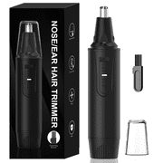 Ginity Nose Hair Trimmer,Painless Ear and Nose Trimmer for Men Women,Battery-Operated