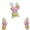 Pink, variant on Positive Strawberry Rabbit Gifts Handmade Crochet Animals Cute Stuff Knitted Bunny Toy Birthday Gifts For Women
