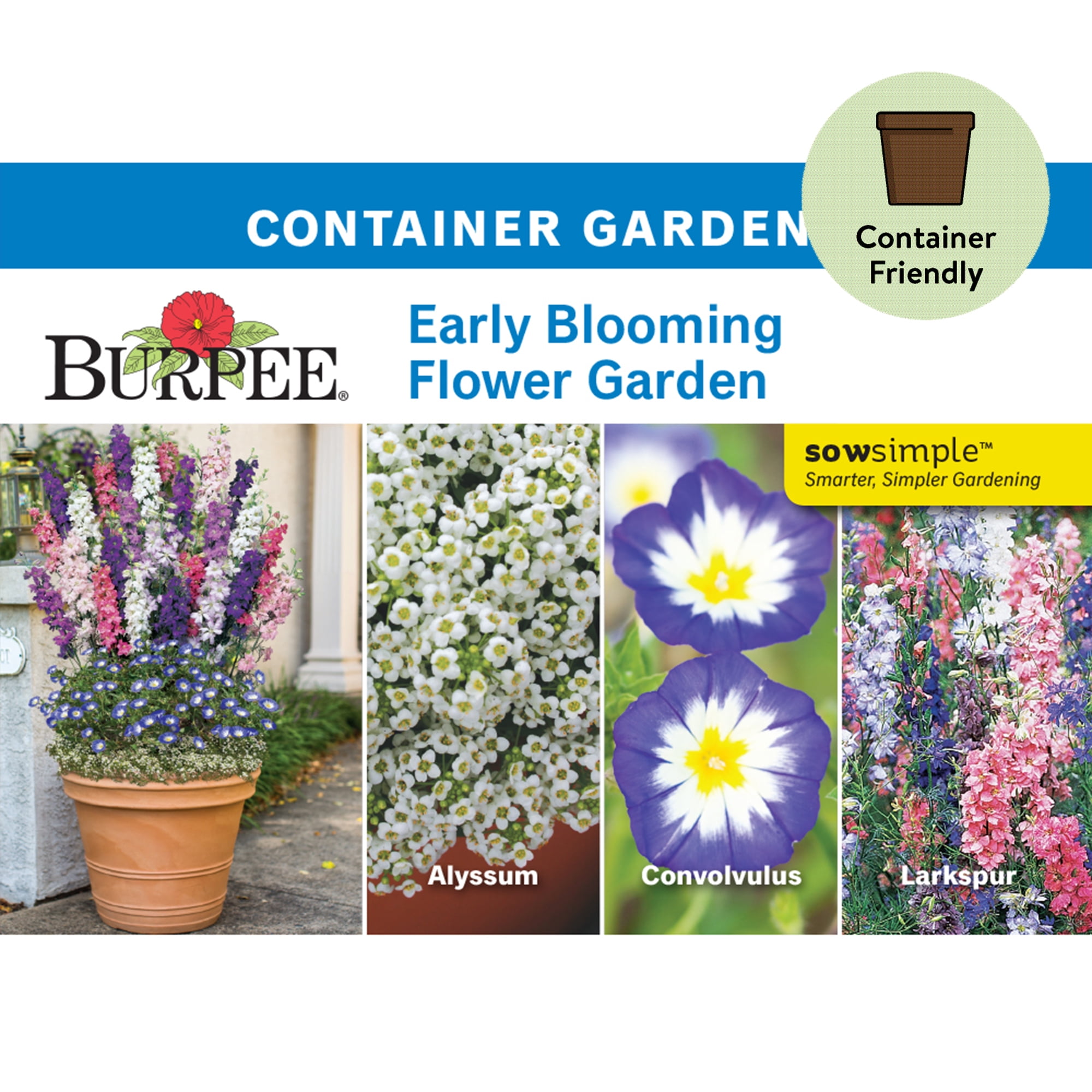 Burpee Early Blooming Flower Garden Starter Garden Flower Seed