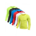 thumbnail image 3 of Men Sports T-Shirt Fitness Compression Base Layer Tight Long Sleeve Tops, 3 of 6
