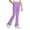Purples, variant on Girls Flare Leggings, Girl’s Side Split Elastic Waist Pull on Yoga Pants with Pockets , Navy, 3-4 Years