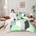 thumbnail image 4 of Castle Fairy Abstract Geometric 3 Pieces Queen Comforter Set for Women Men,Black Green Grey Ultra Soft Bedding Sets,Vintage Aesthetic Bedding Comforter Set,Ultra Soft Home Decor, 4 of 8