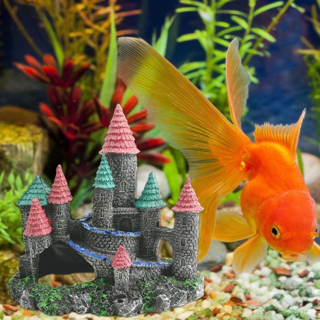 Aquariums Landscape Hideouts Fish Tanks Landscaping for Shrimp Breeding Landscape Ornaments Castles Craft