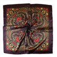 thumbnail image 4 of Jamicy Square Head Scarf for Women Vintage Lightweight Satin Headscarf Square Neck Scarf Head Hair Wraps Handkerchief for Women Girls, 4 of 5