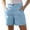 *Light Blue, variant on VBVC Women's High Waisted Chino Shorts , Casual Solid Color Utility Shorts For Women , Ladies' Stretch Work Bermuda Shorts with Pockets,Black,S-3XL