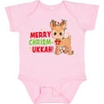 thumbnail image 3 of Inktastic Merry Chrismukkah Cute Baby Reindeer with Lights Boys or Girls Baby Bodysuit, 3 of 5
