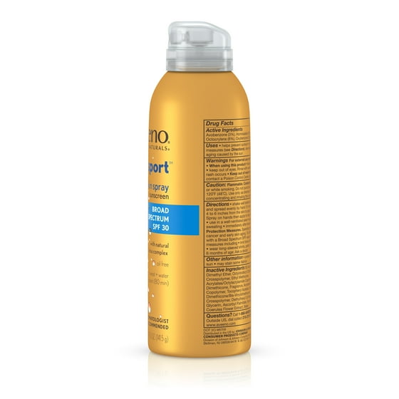 Aveeno Hydrosport Water Resistant Sunscreen Spray Spf 30 5 Oz Aveeno Hydrosport Water Resistant Sunscreen Spray Spf 30 5 Oz