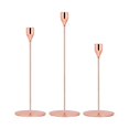 thumbnail image 4 of Portavelas cónicos, soporte para velas, candelabros decorativos Oro rosa, 4 of 9