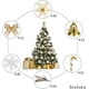 thumbnail image 2 of Juego de flores navideñas 120 piezas decoración para árbol de Navidad BRILLAR dorado, 2 of 5