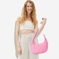 thumbnail image 5 of HUISZJ Puffer Crescent Bag, Quilted Shoulder Bag with Zipper, Adjustable Strap Underarm Shoulder Bag for Work Travel, 5 of 7