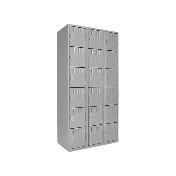 Tennsco BS6121812CMG Box Compartments, 36w x 18d x 72h, Medium Gray