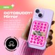 thumbnail image 3 of Soporte para Celular OCTOBUDDY Espejo Plata Remolino con Succión, 3 of 8