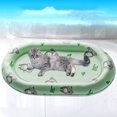 thumbnail image 5 of Hearth & Gear Pet Sleeping Pad Summer Sleeping Cool Pet Ice Pad Foldable Storage Pp Oval Ice Small Dog Bed Mat Dog Kennel Mats for Crates Dog Crate Blanket Cover Xlarge Dog Crate Mat Cold Dog Beds for, 5 of 5