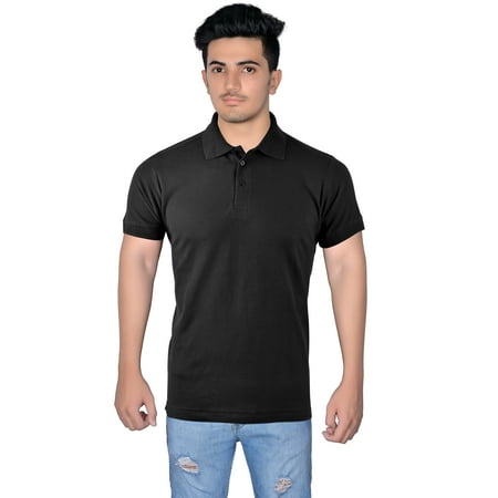 Driver Short Sleeve Pique Shirt - XTREEMGEAR Men's 100% Cotton Short Sleeve Pique Polo Shirt
