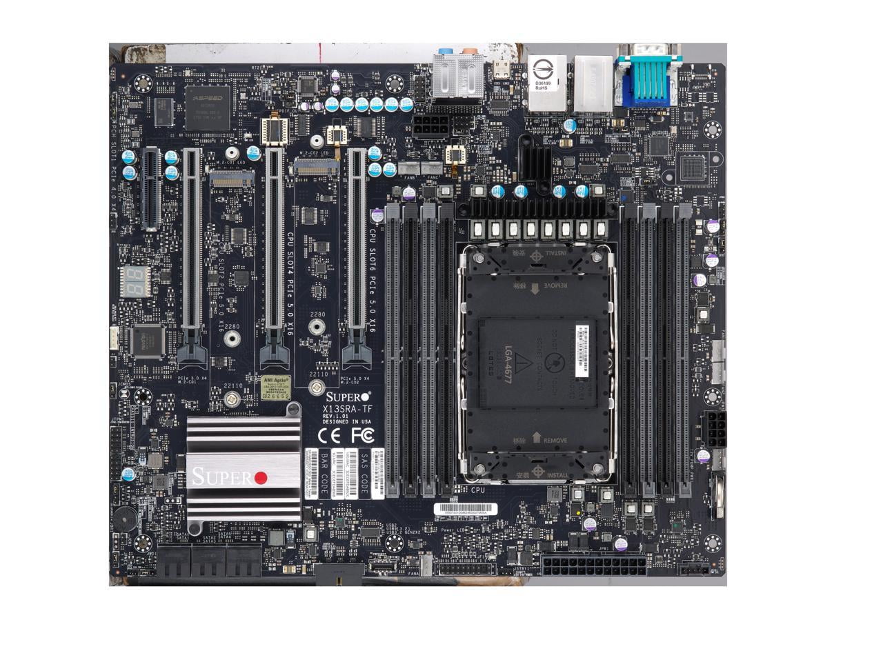 Supermicro X13SRA-TF Motherboard, Intel® Xeon® W-3400 series, W-2400 series, W-3500 series, W-2500 series . Intel W790.