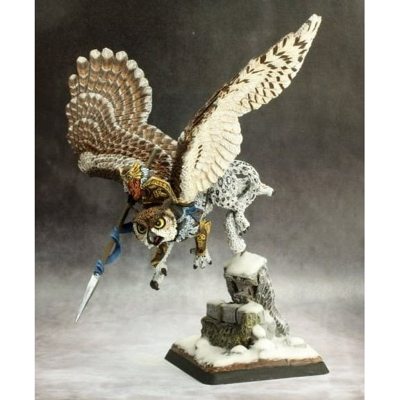 Reaper Hrolfgad Loftsaddle, Dwarf Griffon Rider #14637 Kragmarr Unpainted