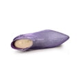 thumbnail image 4 of BLISSFUL STEP Women's Stiletto Heels Glitter Pointed Toe Ankle Boots Zipper Booties Purple Blue 8, 4 of 8