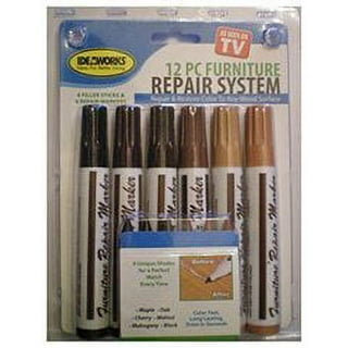 Furniture Repair Markers, 13-Piece Wood Touch-Up Markers and Wax Sticks, Furniture  Repair Kit Markers, Wax Stick Crayons, Wood Scratches Repair Markers,  Scratch Restore & Repair Touch Up Kit 