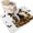 White, Snow, Tangerine, Black, variant on Vintage Halloween Area Rugs 3'x5', Washable Small Throw Rugs for Living Room Bedroom, Skull Cat Cute Ghost Pumpkins Indoor Outdoor Rug Non-Slip Low Pile Carpet Runner Reversible Floor Mats