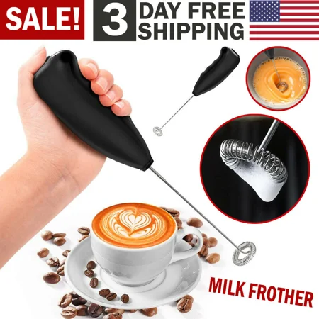 

Electric Milk Frother Drink Foamer Whisk Mixer Stirrer Coffee Eggbeater Kitchen