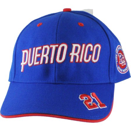 Big Boy Puerto Rico Latin Legacy S142 Mens Baseball Cap [Royal Blue - Adjustable]
