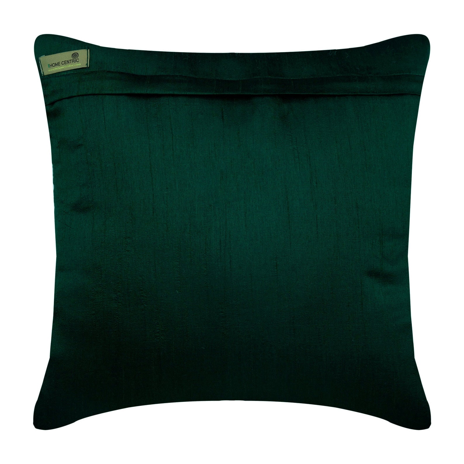 The HomeCentric Decorative Pillow Cover, Dark Green Throw Pillows Cover, Botanical Pillows Cover, Throw Pillow Covers Pack of 2, 18x18 inch (45x45 cm) Square Silk Pillowcase, Floral, - Green Foliage