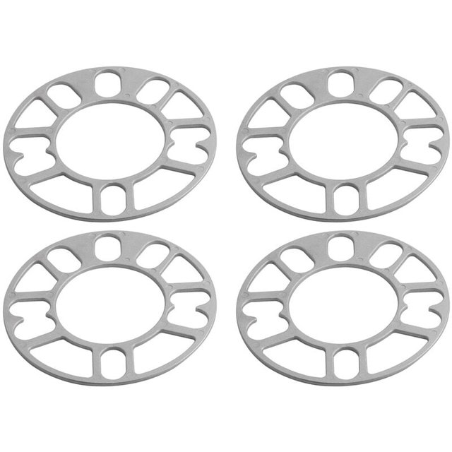 4 espaciadores de rueda de aluminio, placa de cuña, espaciadores de rueda automáticos, perno de 3 mm para 4X100 4X114.3 5X100 5X108 5X114.3 5X120