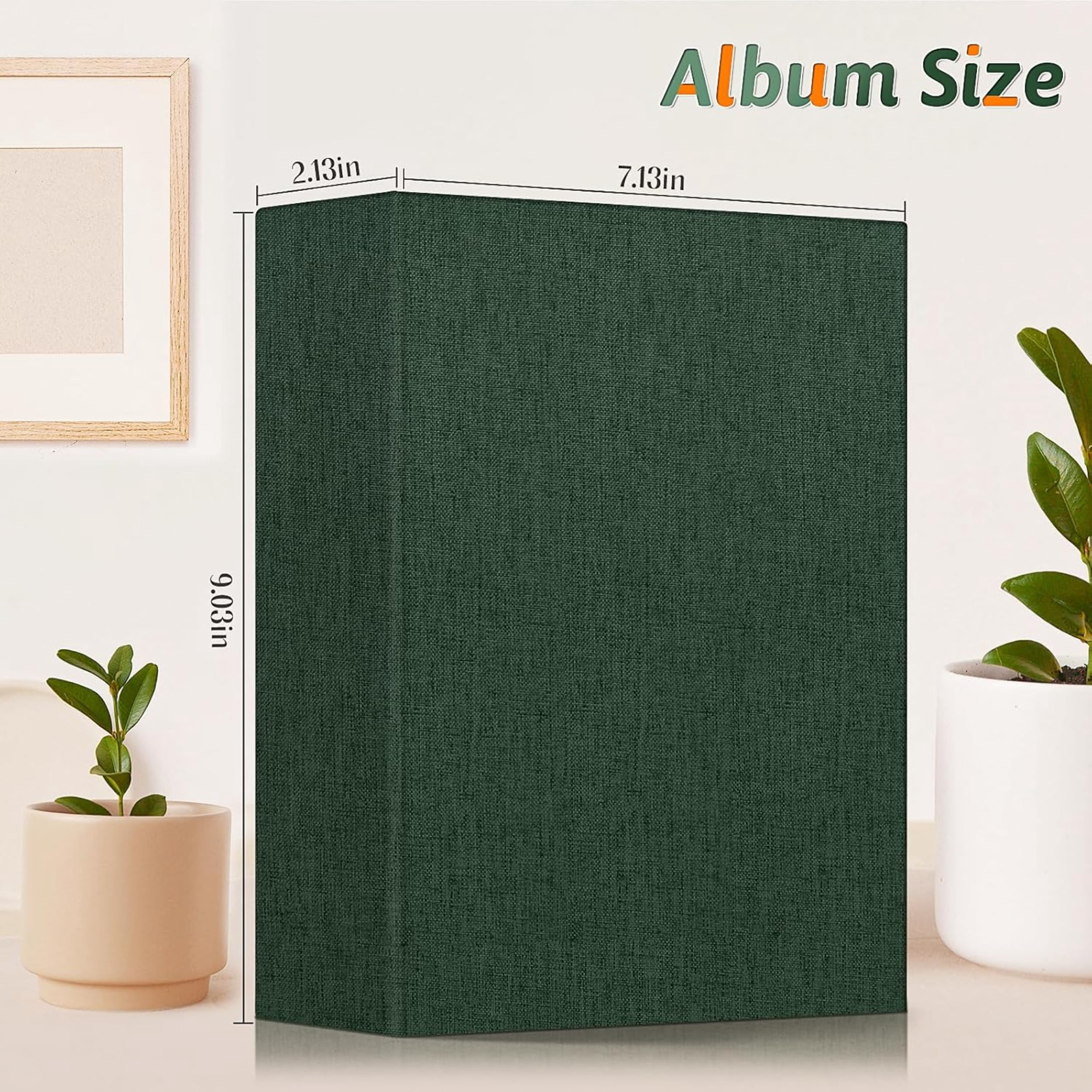 Photo Album 4x6 200/600 Pockets for Wedding Gifts, Linen Hardcover Picture Albums for Family Anniversary Baby Vacation Pictures