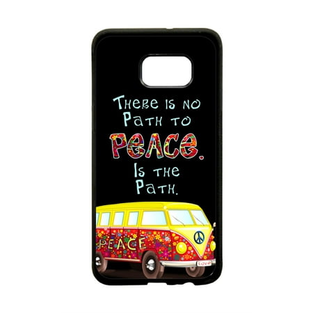 Path To Peace Design Black Tpu Rubber Protective Phone Case That Is