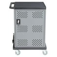 thumbnail image 4 of Oklahoma Sound DCC Series Modern Metal Duet Charging Cart with Storage in Black, 4 of 12
