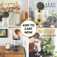 thumbnail image 6 of ALEC {Old Plastic Model} Clear Hurricane Automatic Candle Holder & Extinguisher with Rechargeable Timer Lid & Stand | Large Silver Pillar & Votive Candle Holders for Home Centerpiece Table Decorations, 6 of 7