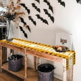 thumbnail image 4 of Happy Halloween Table Runner - Black & Orange Seasonal Holiday Runner for Decor, Cute Cloth for Party Dinner Table - 13 x 72 Inch, 4 of 7