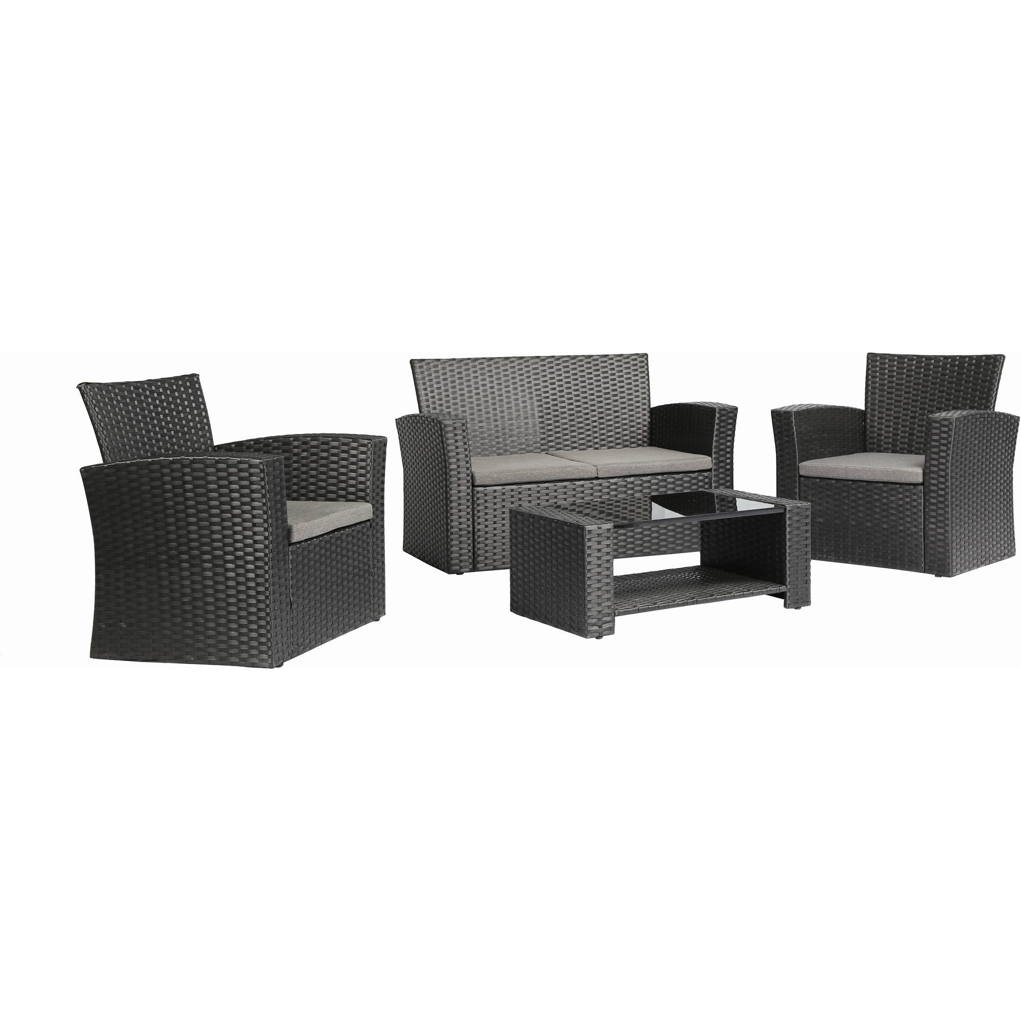 Baner Garden Complete Patio 4 Piece Rattan Wicker Conversation Set Baner Garden Complete Patio 4 Piece Rattan Wicker Conversation Set Com