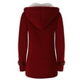 thumbnail image 3 of jsaierl Fashion Womens Warm Faux Coat Jacket Winter Button Long Sleeve Outerwear, 3 of 7