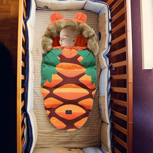de dormir para bebé, cálido, transpirable, , bidireccional, con cremallera, de dormir para cochecito, de dormir para bebés recién naranja Yotijar Saco de dormir infantil