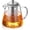 43 fl oz, variant on Glass Teapot with Infuser Pot 950ml/32oz Kettle Stovetop Safe Blooming and Loose Leaf Maker Set (32oz/ 950ml)