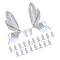 thumbnail image 4 of GUOOL 40Pcs Butterfly Flower Wrapping Paper Floral Wrapping Paper for Thanksgiving white, 4 of 9