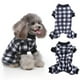 thumbnail image 3 of Pijama de poliéster para mascotas suéter cálido de invierno para perros transpirable (cuadros blancos y negros S) JShteea Libre de BPA, 3 of 9