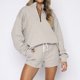 thumbnail image 1 of Chándal casual de mujer Color sólido 2 piezas Conjuntos de salón Cintura elástica Otoño Invierno FLhrweasw Nuevo, 1 of 6