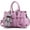 Purple, variant on Womens Handbags and Purses Fashion Top Handle Satchel Tote PU Leather Shoulder Bags