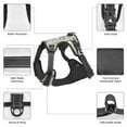 thumbnail image 3 of Vsdgher Dog Riding Skateboard Pattern Dog Harness,No Pull Pet Harness with Soft Padded Handle,Adjustable Reflective Vest with 2 Buckles,4 Slide Buckles,S-XL, 3 of 5