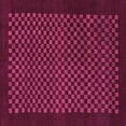 thumbnail image 1 of Ahgly Company Indoor Square Checkered Pink Modern Area Rugs, 4' Square, 1 of 4