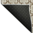 thumbnail image 3 of Addison Rugs Mayfield Washable Transitional Modern Squares Taupe Rectangle Rug, 1'8" x 2'6", 3 of 5
