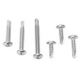 thumbnail image 1 of Tornillo autoperforante Higoodz Juego de Tornillos de cabeza Redonda de Acero inoxidable 304, 1 of 8