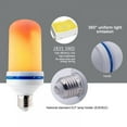 LED Flame Light Bulb, Upgraded 4 Modes Fire Light Bulbs with Upside